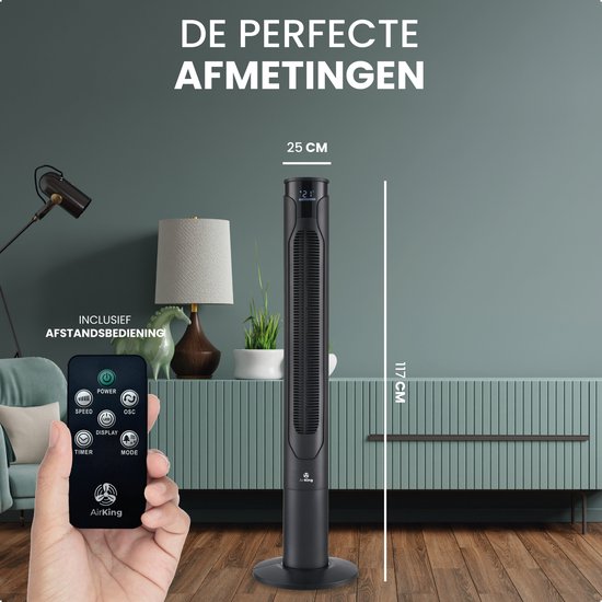 Plafondventilator met lamp voor buiten wit met hout print 91.3cm incl