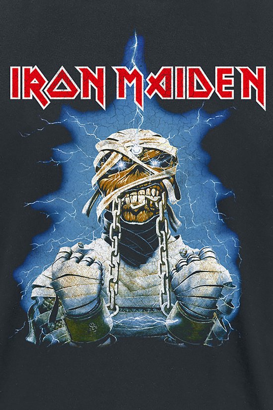Iron Maiden World Slavery Tour Shirt met lange mouwen zwart S