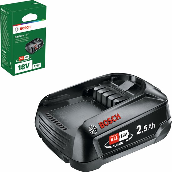 Bosch Accu 18 Volt - Lithium-Ion - 2.5 Ah - Voor alle Bosch 18V gereedschappen