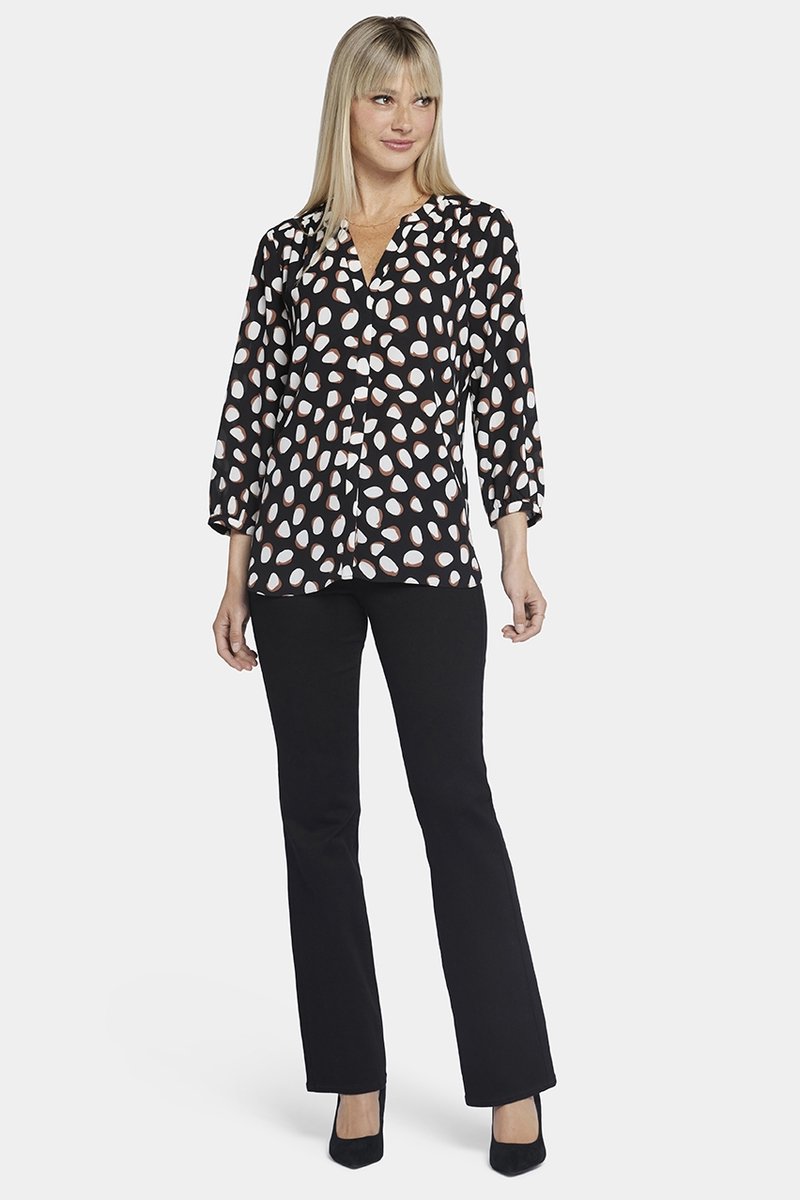 Pintuck Blouse Stippenprint