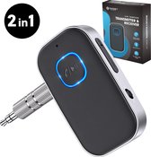 2 in 1 Bluetooth Receiver & Transmitter - BT 5.0 - 3.5MM AUX - Bluetooth Ontvanger - Handsfree Bellen - Bluetooth Audio Receiver - Bluetooth via AUX