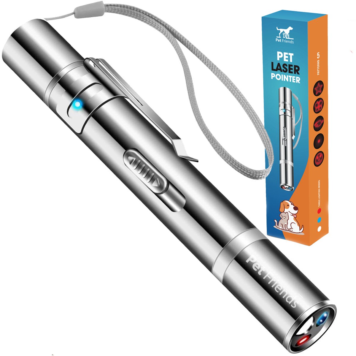 PetFriends Laserpen voor kat - USB oplaadbaar - Laserpointer - Laserlampje - Kattenspeeltjes