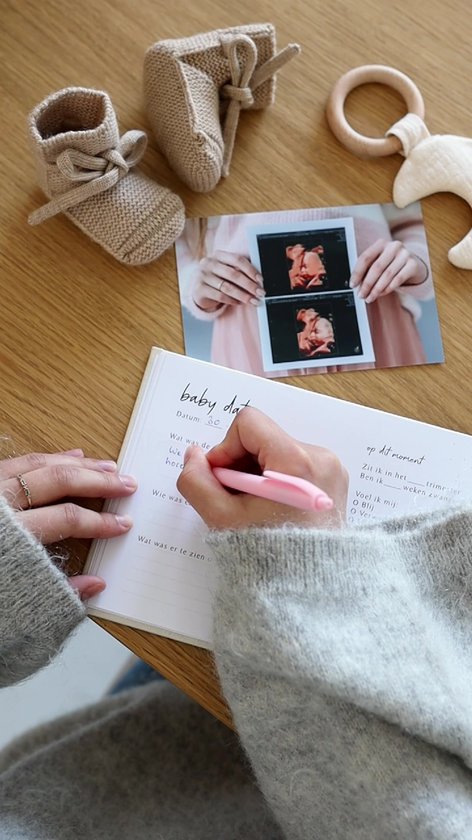 Fyllbooks - Mijn Echo Boekje - Fotoboekje, Echo Bewaarmap - Invulboek voor Echofoto's - Zwart Wit