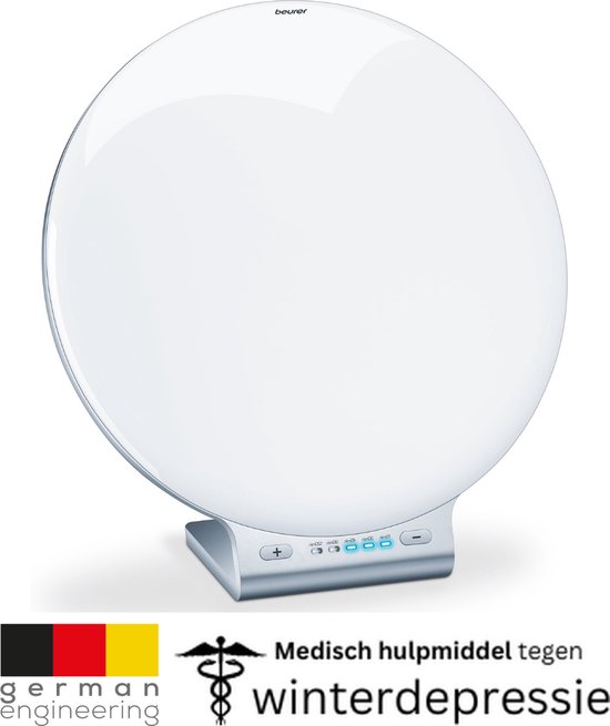 Beurer TL 70 Lichttherapielamp - Daglichtlamp - Dimmer - Timer - Automatische uitschakeling - Rond groot opp.: doorsnede 33 cm - LED - 10000 Lux (op 10 cm) - UV-vrij - Incl. netadapter - Medisch gecertificeerd - 3 Jaar garantie