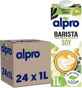 Alpro Barista Soja - Lait Végétal Soja - Spéciale Café - Sans Lactose - 24 x 1L