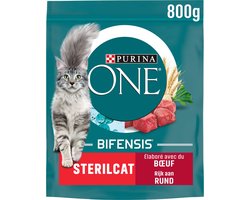 Purina ONE Sterilcat - Rund/Granen - Kattenvoer - 8x 800 g