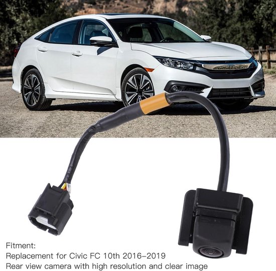 Telecamera Di Backup Posteriore Per Honda Civic 10ª Gen 2016-2019, 39530 TBA A01, 8 Pin 7 Fili - 6