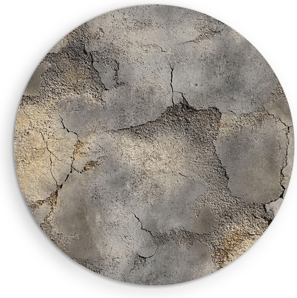 Saammp Forex Muurcirkel - Steen - Abstract kunstwerk - Ø 30 - Wandcirkel - Wanddecoratie Cirkel - Muurdecoratie Woonkamer - Slaapkamer decoratie - Rond Schilderij