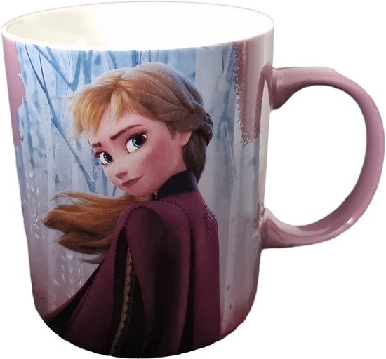 Disney Frozen 2 Mok - Anna - 350 ml - Inclusief Luxe Cadeaubox - Keramische Beker voor Kinderen en Fans - Perfect als Cadeau
