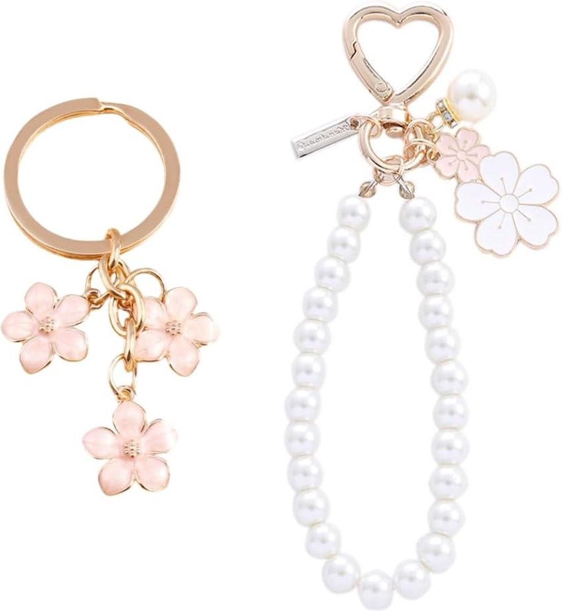 Bloemen Sleutelhanger Armband Voor Dames Esthetisch Schattig Meerkleurig