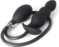 Buttplug - Buttplugs - Buttplug opblaasbaar - Prostaat Massage - Anaal plug - Zwart