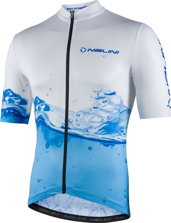Maillot de cyclisme à manches courtes Nalini pour homme Blauw Wit - NEW SEOUL BLANC BLEU CLAIR - XXL