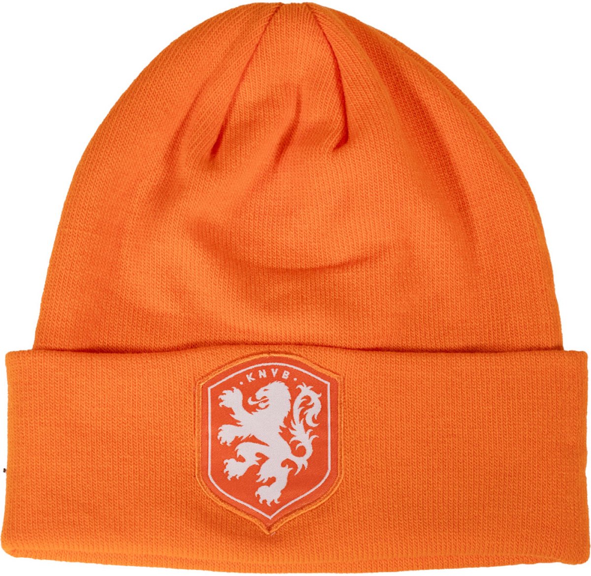 Nederlands Elftal Muts Oranje – Logo Beanie – Officiële KNVB Fanmerchandise – One Size - Dames en Heren