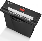 ACROPAQ Papierversnipperaar – 7L Papiervernietiger voor thuis – P2 veiligheidsniveau, tot 4 vellen – Werkt ook zonder opvangmand – Shredder – Zwart