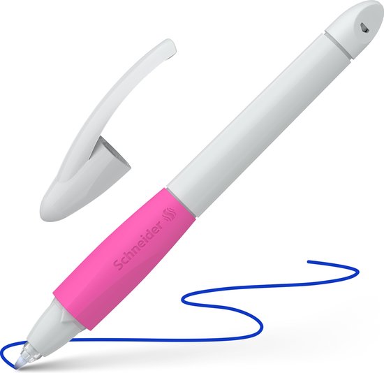 Stylo roller Schneider - Base Ball - gris clair/rose - taille de plume M - S- 188339