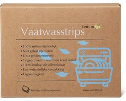 Vaatwasstrips 80 Wasbeurten – Vaatwas Strips – Dishwasher Sheets – Afwasstrips – Vaatwasmiddeldoekjes