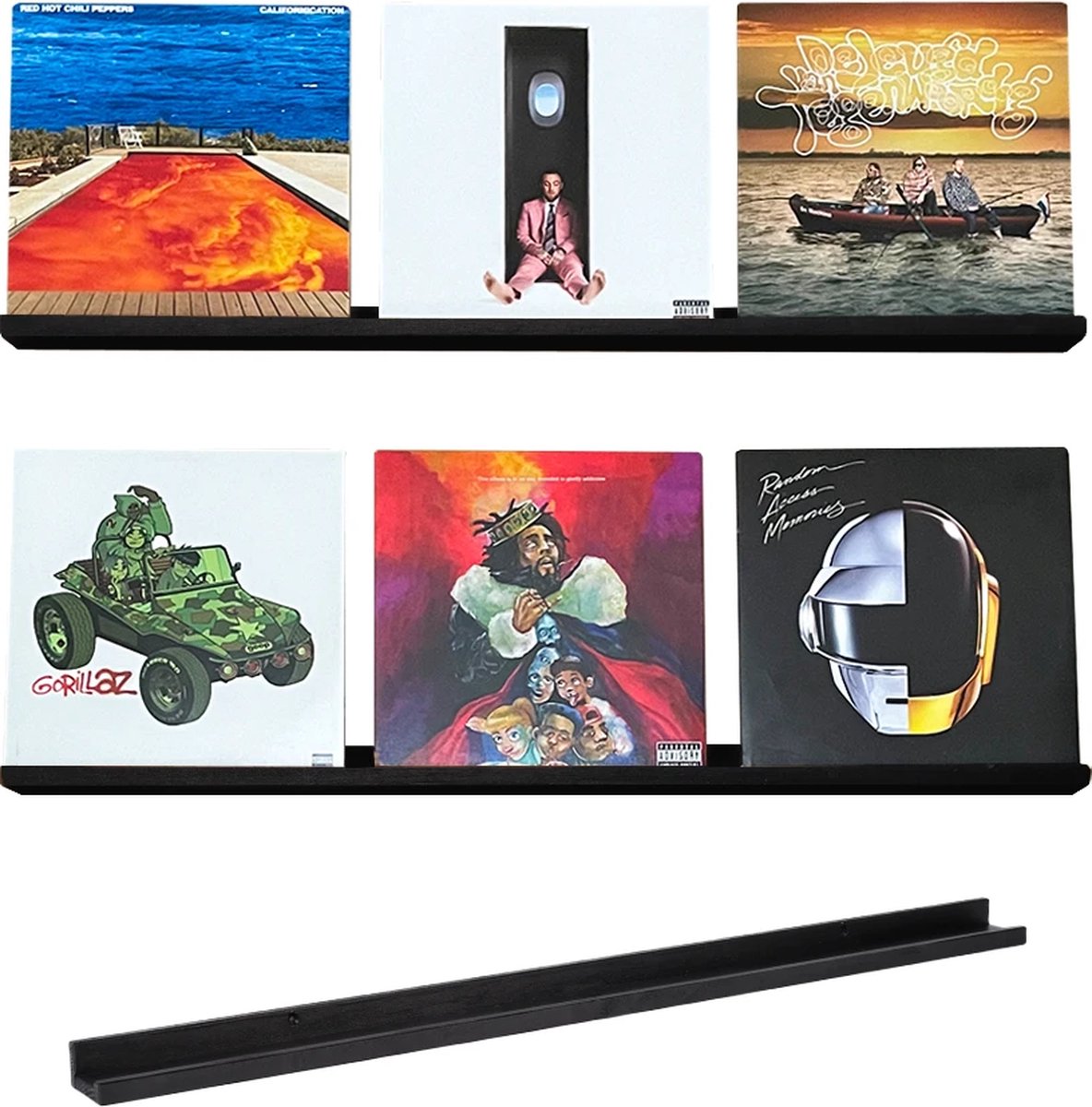 VinylCrafts LP wandplank - Walnoot planken voor aan de muur - 99