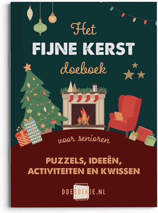 Het Fijne Kerst Doeboek voor ouderen - nostalgie, puzzelen, spelletjes, knutselen - voor opa en oma