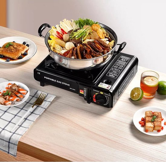 Portable GAS Stove - Camping kooktoestel - Kookbrander - Outdoor Camping Cooking Fireplace - Gasbranders - kookstel - Draagbaar Gasfornuis - Barbecue Camping BBQ van Merkloos — afbeelding 2