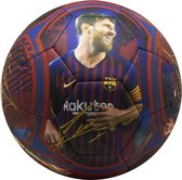 Barcelona voetbal leer groot: mat Messi 23 cm