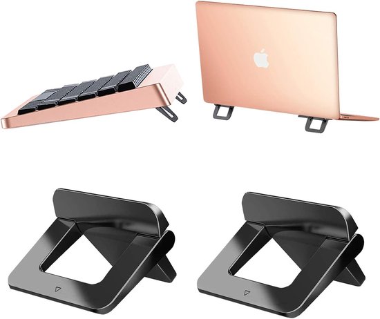 Draagbare Standaard 15 Graden Native Union Fold Laptop Stand - Superdunne Opvouwbare Standaard Voor Je Laptop Of Tablet (13-16 Inch) Laptop Standaard