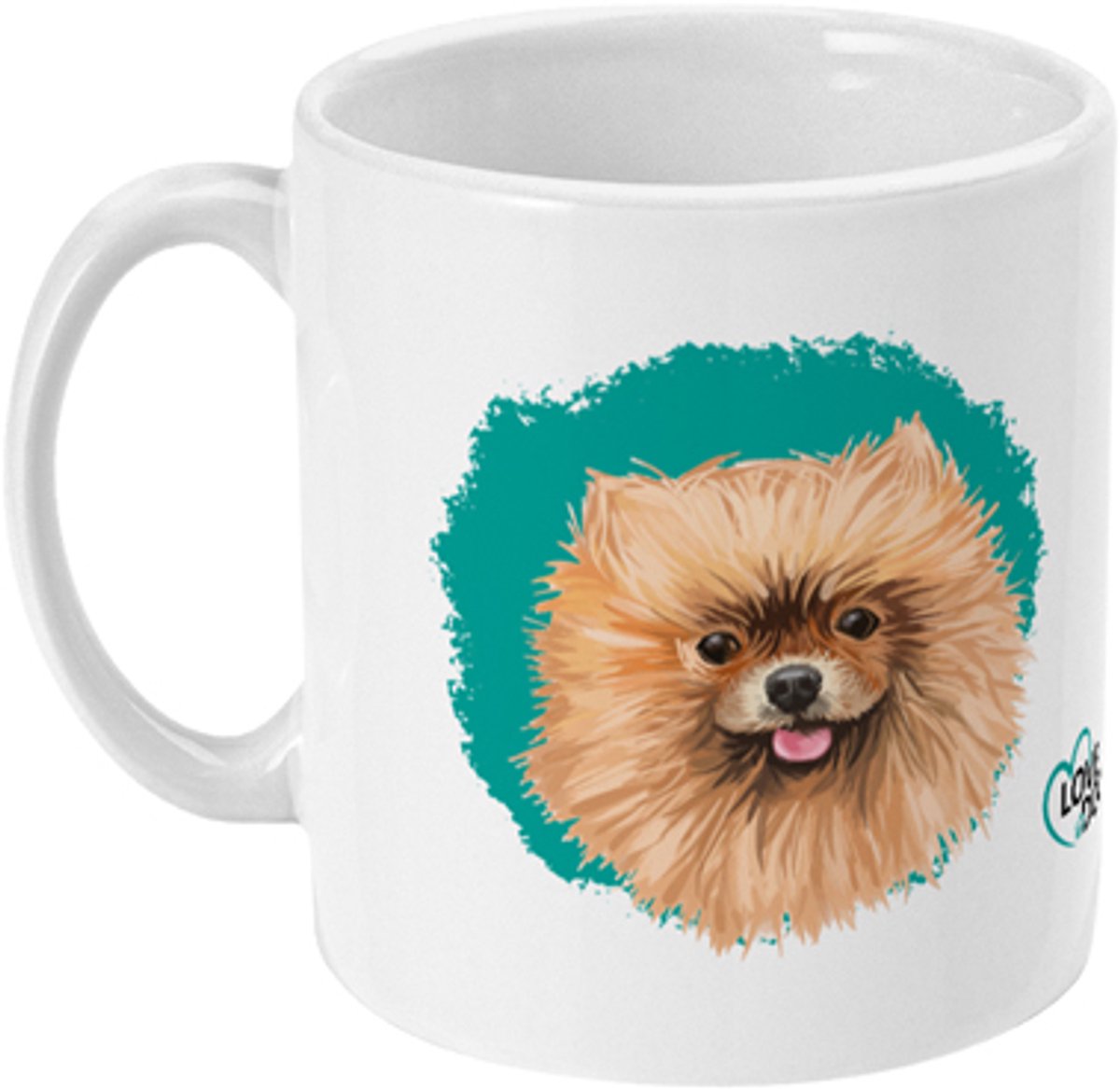 Mok Love Dogs Pomeranian - Pomeriaan, 325ml