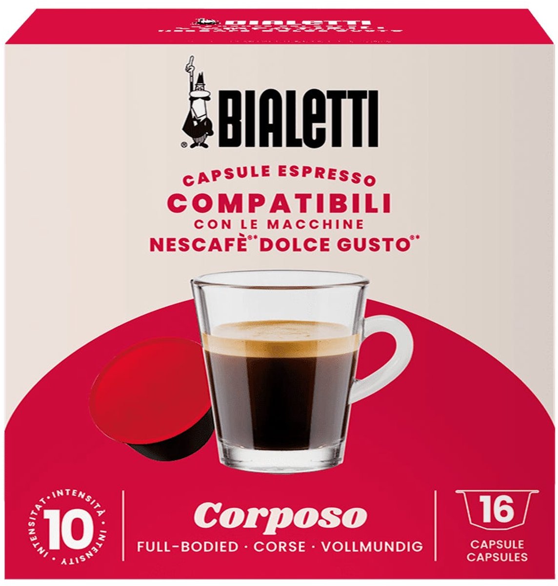 Goedkoopste Bialetti Corposo - Nescafe Dolce Gusto Compatible Capsules - 96 koffiecups