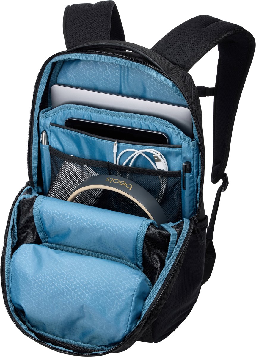THULE vrije tijd rugzak rugzak met laptopvak Accent Recycled Backpack 20L Black zwart – foto 3