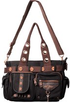 Banned Black Brown Key Bag Unisex Schoudertas - zwart - Standard