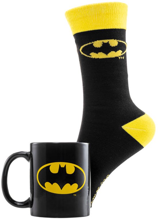 Batman - "Logo" Gift Set met Mok 315ml en Paar Sokken EU 41-45