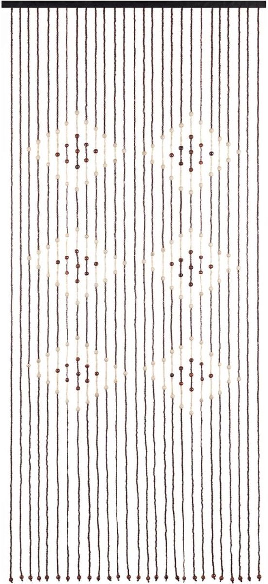 VELTRR® Deurgordijn Kralen - Macrame - Bruin