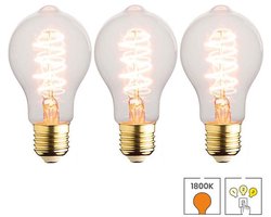 Lybardo - E27 LED Lamp - 3-pack - 3 staps Dimbaar - 5.5W - 1800K Extra Warmwit Licht