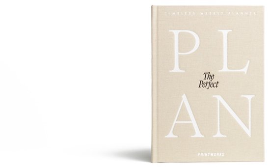 Agenda hebdomadaire Printworks – Le plan Perfect – Beige