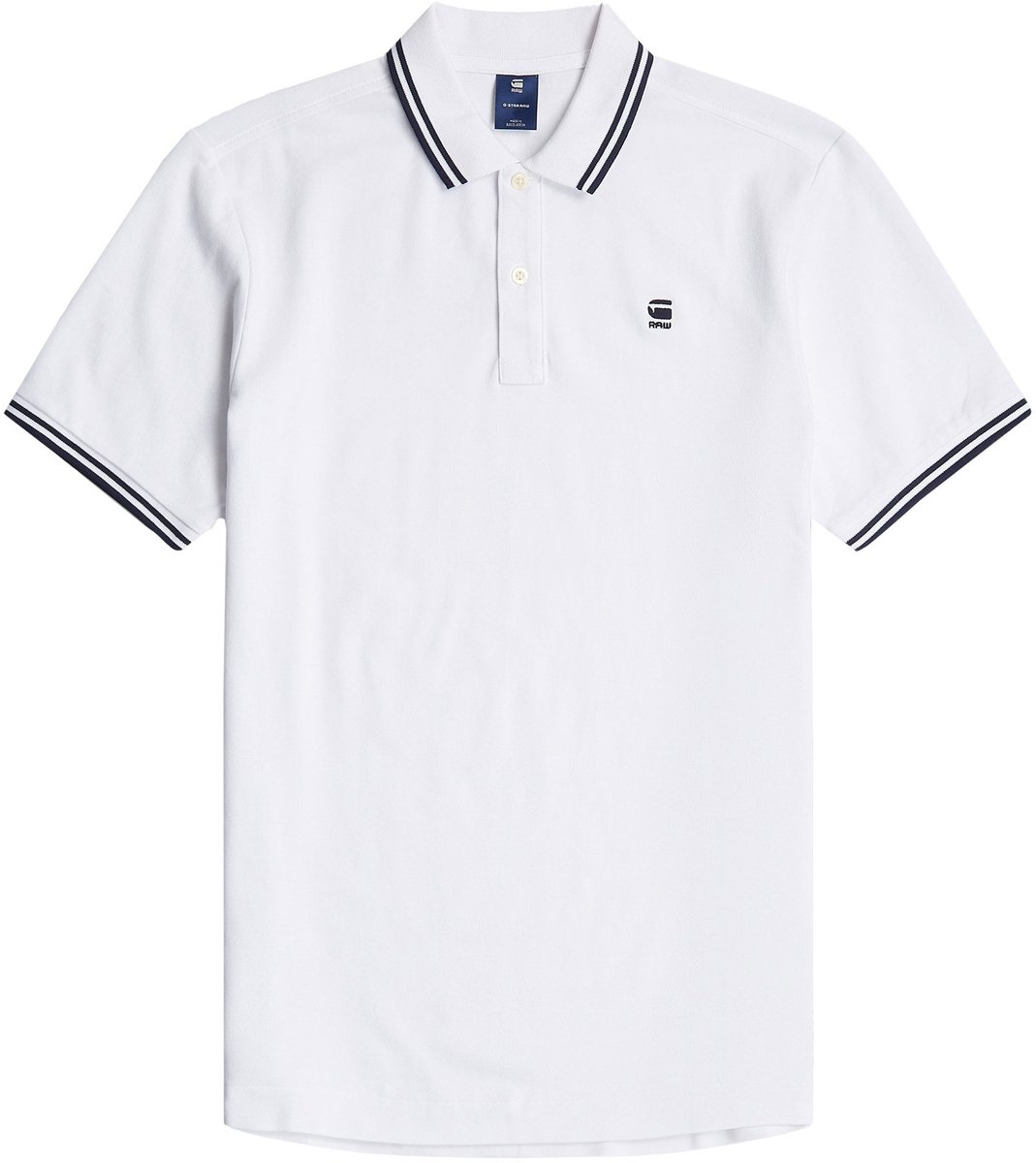 G-STAR Poloshirt Dunda Slim Stripe Polo Wit