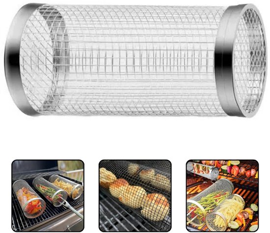 JGS ® Frituur- en Stoommandje voor Veelzijdig Koken en Gieten in de