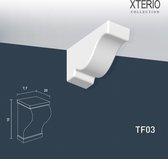 Console Orac Decor TF03 XTERIO Hoeken voor Wandlijsten Sierelement tijdeloos klassieke stijl wit