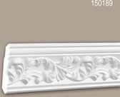 Kroonlijst 150189 Profhome Sierlijst Lijstwerk rococo barok stijl wit 2 m