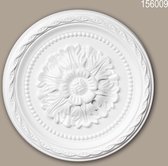 Rosace 156009 Profhome Élement pour plafond Élement décorative style Néo-Renaissance blanc Ø 29,3 cm