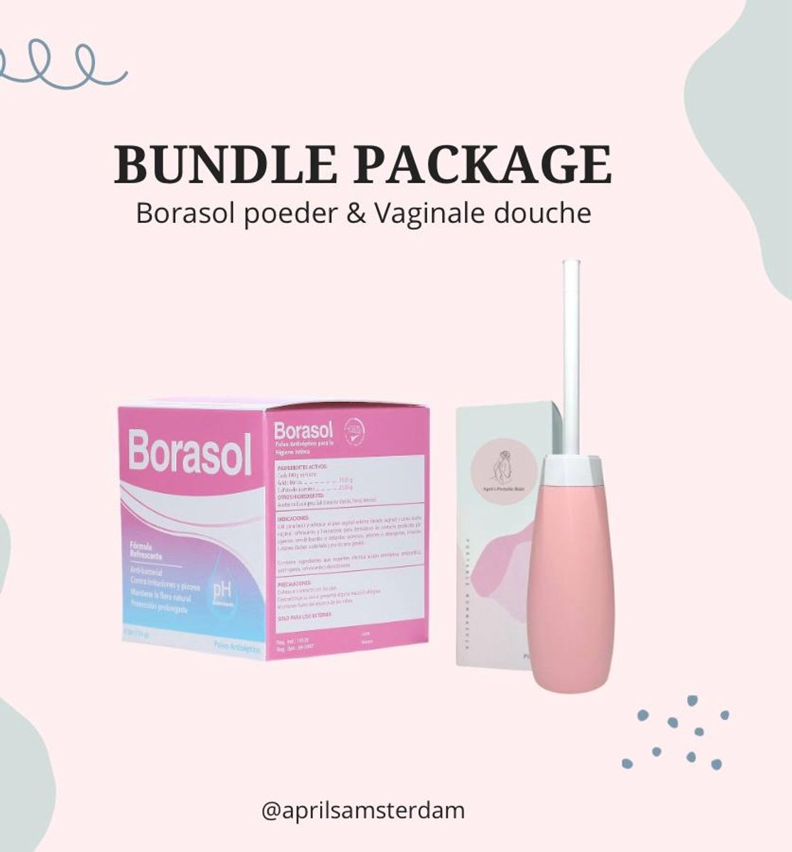 Bundel: Borasol poeder & Vaginale douche