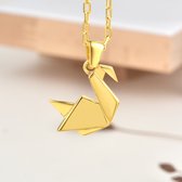 Collier Cygne Or Gold 30 pouces