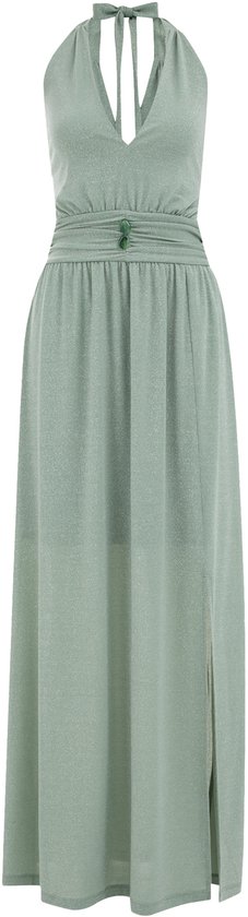 WE Fashion Dames maxi-jurk met glittergaren