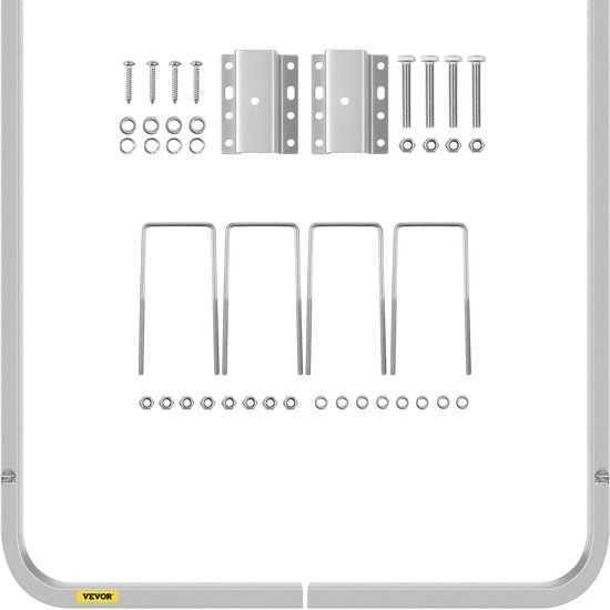 dakgootbeschermers, 5 brede aluminium bladfilters