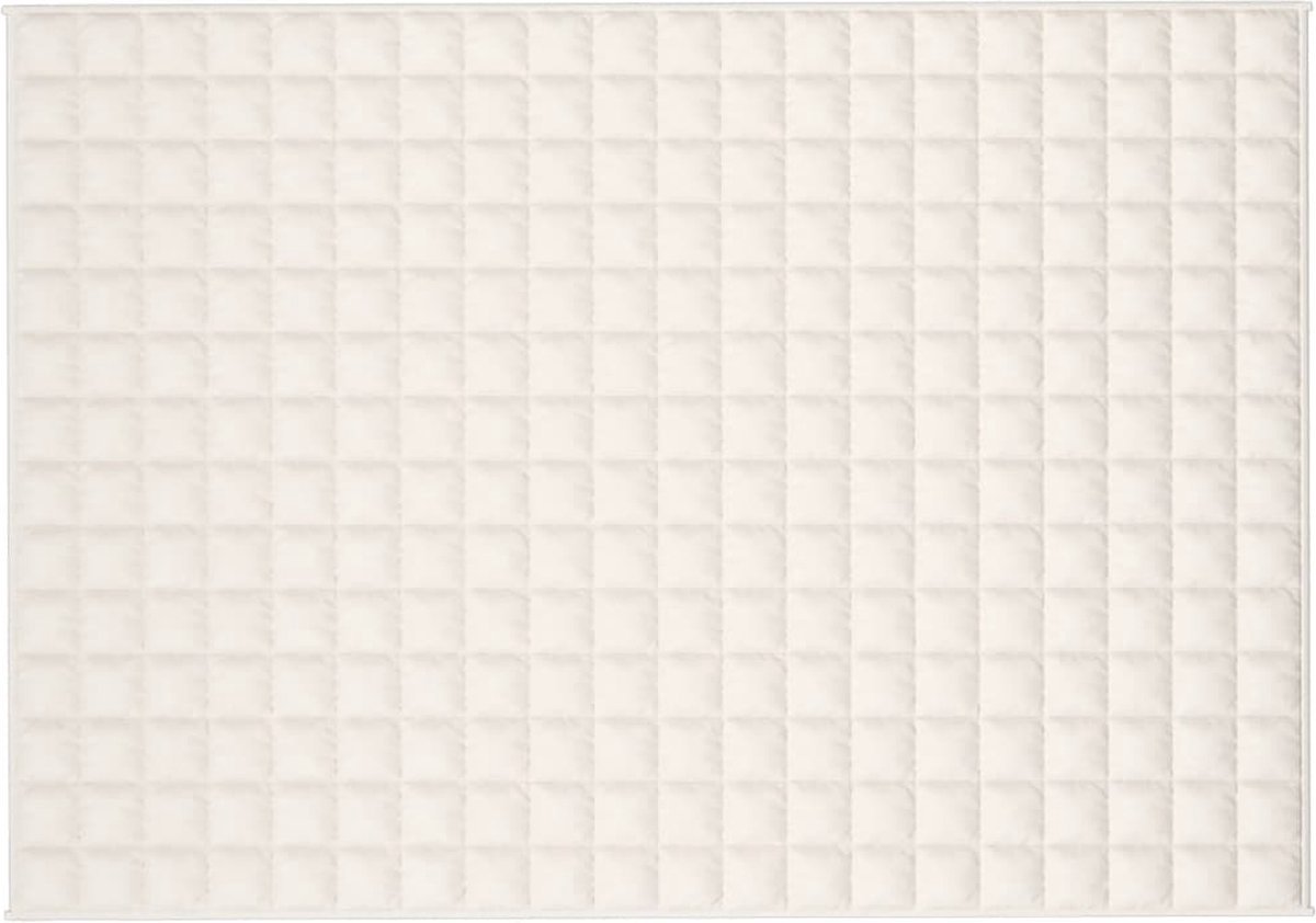 vidaXL - Verzwaringsdeken - 135x200 - cm - 10 - kg - stof - lichtcrèmekleurig