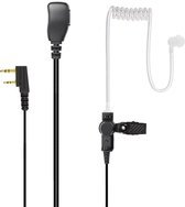 Hoornie - Portofoon oortje voor Kenwood portofoons met Vergulde stekker. Oa. TK-3301, TK-3401, TK-3501, TK-3701, NX-1200, NX-1300, NX-330 en meer