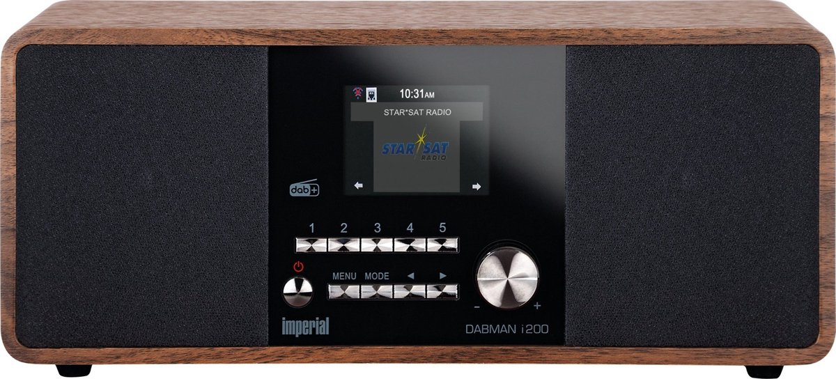 Imperial DABMAN i200 Internet Digitaal Zwart, Houten radio