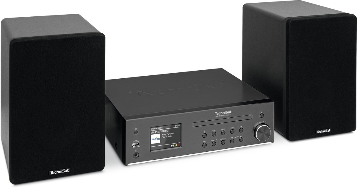 TechniSat DIGITRADIO 760CD IR DAB+ Hi-Fi systeem met CD - bluetooth - internetradio - zwart