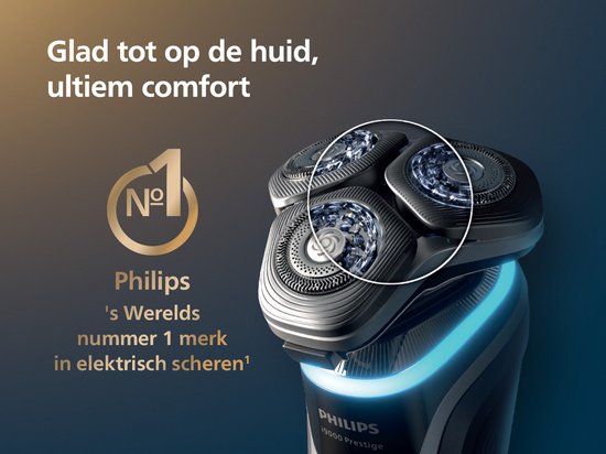 Philips Shaver i9000 Prestige Elektrisch Scheerapparaat Voor Mannen - Met Quick Clean Pod & Baardstyler- Zwart - XP9200/33