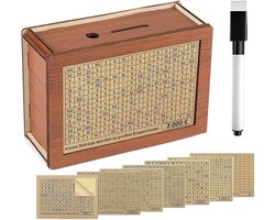 Home & Marker - Houten Spaarpot - Spaarpot Volwassenen - Spaarpot Kinderen - Geld Sparen - Geldkistje - Cashbox - Money Box - COINSAVE