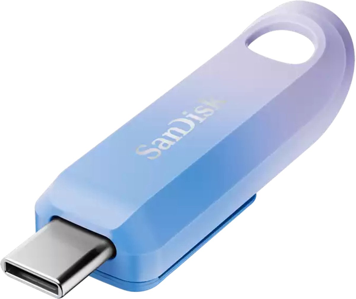 SanDisk Creator USB flash drive 256 GB USB Type-C 3.2 Gen 1 (3.1 Gen 1) Blauw, Lila