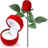Vivva - Roosvormig Ringdoosje - Ring Doosje - Verloving - Bruiloft - Liefde - Trouwring Doosje - ROSABOX